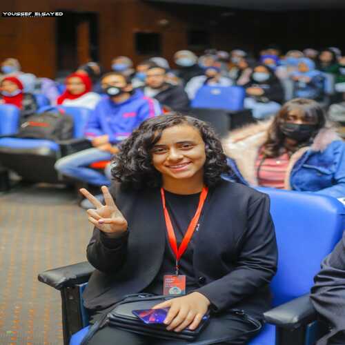 picture ereny esam ChairWoman at munstemsharkya